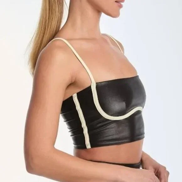 NWT Noli Shop Black Halftime Bra and Liquid Leggings Set Size Small - Picture 2 of 13